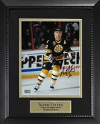 Adam Oates Autograph 8x10 Photo - Boston Bruins - Framed 13x16 - New England Picture Authentication