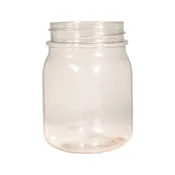 16 oz Plastic Mason Jar Blank 12 per case