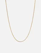 1.3mm Cuban Curb Chain Necklace, 14k Gold