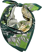 Amyzavls 100% Mulberry Silk Scarf for Women, 21 Inch Small Square Silk Neckerchief, Real Silk Head Bandana and Hair Wrap