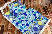 18 in Doll Bedding Set - Blue Mattress and Blanket - Perfect Gift for Girls and Pet Beds