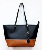 1092 FASHION TWO TONE COLOR TOTE