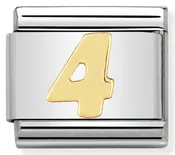 Authentic Nomination - Gold - Number 4