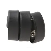 Belt Keepers Molded Plain Black 2 1/4" Belts, Set of 4, Snap, Card