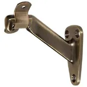 Hardware Essentials 851538 Handrail Bracket, Steel, Antique Brass