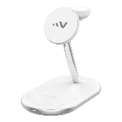 Ventev Qi2 Wireless 3-1 Desk Mount White
