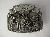 1987 John Deere 150th Anniversary Metal Belt Buckle