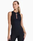 2XU Women's Aero Tri Singlet Black/ Coral