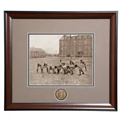 1890s Auburn Football Team Practicing behind Samford Hall Vintage Photo
