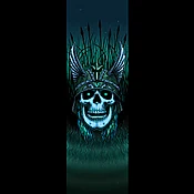 Powell Peralta Anderson Green Skull Grip Tape Sheet 10.5 x 33