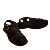 AMIE RAFA BERTHA SUEDE FISHERMAN IN BROWN