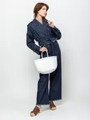 Bamboo Triple Jump Small Bag - White
