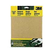 3M Aluminum Oxide Sandpaper Assorted 5ct