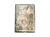 Antique Painted Wood Box with Equestrian Scene — St Romain Interiors