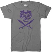 B&B Dry Goods Bengals & Bandits 'Bandit 14' Tri-Blend T-Shirt - Grey