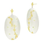 Armor of Hope Large Oval Earrings