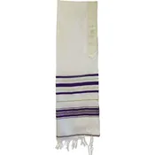 Acrylic Tallit Purple and Gold