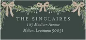 Bowed Garland Address Labels