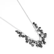 Black Diamond Briolette Necklace