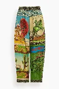 Ace Tapered Silk Pant in Multi