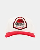 Basketball Patch Fade Hat Cream & Red Corduroy
