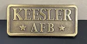 Solid Keesler AFB Metal Tie Pin