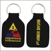 1st Armor Division Embroidered Keychain
