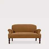 153cm Dahl Sofa with fixed seat in Whiskey Mohair