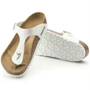 Birkenstock Women’s Gizeh Thong Sandal, White, 39
