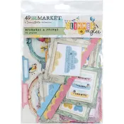 49 and Market - Glimmer & Glee Collection - Die-Cut Ephemera and Frames