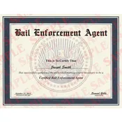 Bail Enforcement Agent Certificate - Version 2