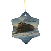 CB&Q 3003 Steam Engine – Burlington Christmas Ornament