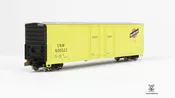 Kit Classics HO Scale Evans 5100 RBL Boxcar, Chicago Northwestern/Zito Yellow