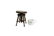 Late 19th Century Salesman Sample Piano Stool with working seat mechanism — White Barn Antiques