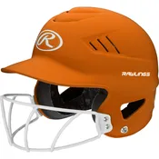 Rawlings Coolflo 1-Tone Highlighter Fastpitch Batting Helmet with Mask