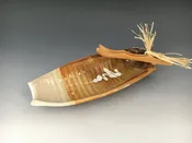 Asparagus Tray W/ Wooden Tongs