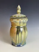 Blue Ash Wood Fired Lidded Jar