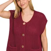 Four Button Sweater Vest