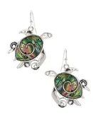 Abalone Turtle Earrings