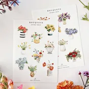 Bouquets sticker sheets