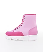 AROM Pink Lace-Up Boot
