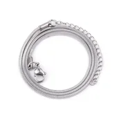 1.2mm Square Snake Chain Choker