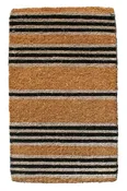 Black Stripes Coir Doormat 18"x30"