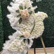 LOVE AND PEACE DOVE FLORAL * 2DAY NOTICE