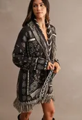 Bandana Print Cardigan
