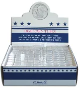 100 h.e. Harris Round Coin Tubes for Dimes ( 50 Coins Each ) 10 Cents