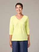3/4 Slv Tuck Front Tee