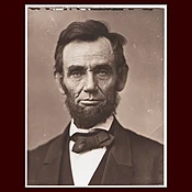 Abraham Lincoln, Modern Photograph, O-77, 8" x 10" albumen-toned