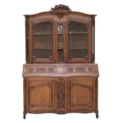 19th C. Belgian Louis XV Style Bookcase