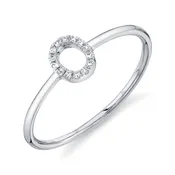 0.04Ct Diamond Ring - Initial O
